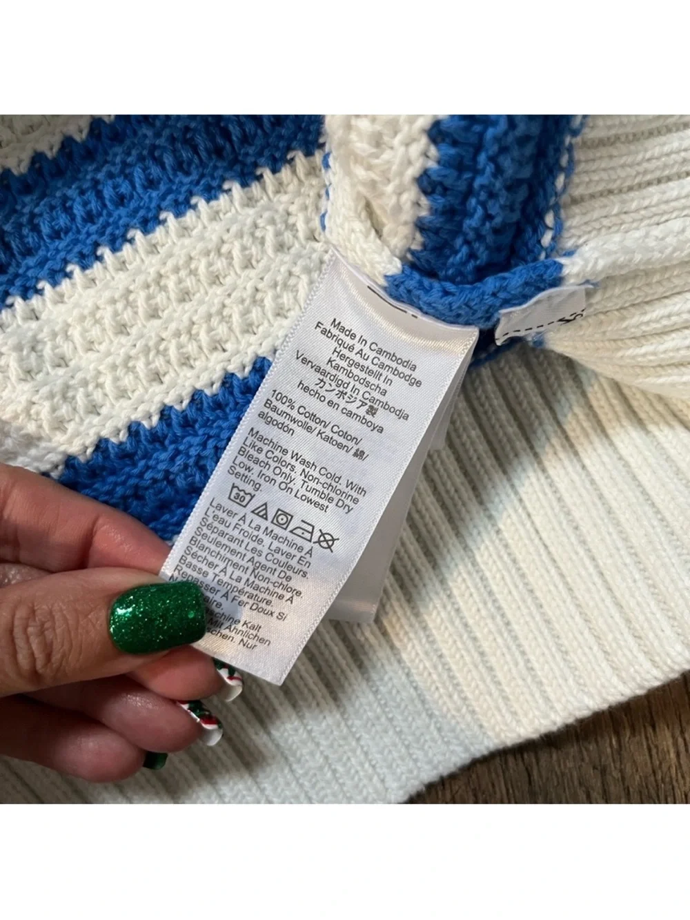 J.Crew Textured crewneck pullover sweater in stripe extra thick and chunky - Picture 9 of 11